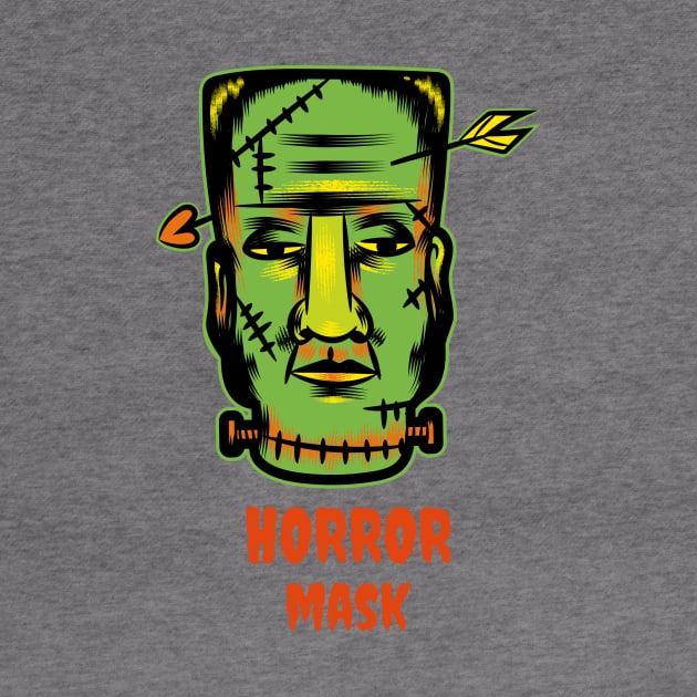 Halloween Mask, Horror Mask, Horror T-Shirt, Horror film, Halloween costume Short. by jamalelnajjar
